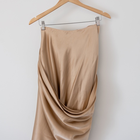 Adam Lippes 100%silk draped mini Size 6 - Picture 2 of 4